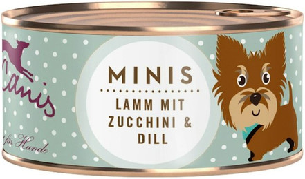 Produktbild von Terra Canis MINIS 100g Hundenassfutter Sparpaket 36 x 100 Gramm Lamm mit Zucchini & Dill