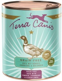 Produktbild von Terra Canis Nassfutter Hund Getreidefrei Adult Ente - 6 x 800 g