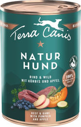 Produktbild von Terra Canis Naturhund 6 x 400 g - Rind & Wild mit Kürbis & Apfel