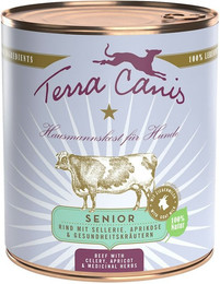 Produktbild von Terra Canis Senior 800g Dose Hundenassfutter 6 x 800 Gramm Rind & Kräuter