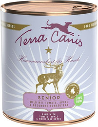 Produktbild von Terra Canis Senior 800g Dose Hundenassfutter 6 x 800 Gramm Wild & Kräuter