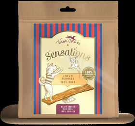 Produktbild von Terra Canis Sensations Jolly Jerkies Hundesnack 8 x 90 Gramm Jolly Jerkies Huhn-Sparpaket