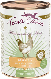 Produktbild von Terra Canis Sensitive 400 Gramm Hundenassfutter 6 x 400 Gramm Huhn