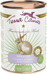 Produktbild von Terra Canis Sensitive 400 Gramm Hundenassfutter 6 x 400 Gramm Kaninchen