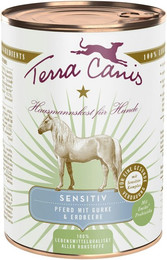 Produktbild von Terra Canis Sensitive 400 Gramm Hundenassfutter 6 x 400 Gramm Pferd