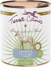 Produktbild von Terra Canis Sensitive 800 Gramm Hundenassfutter Sparpaket 12 x 800 Gramm Pferd