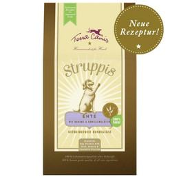 Produktbild von Terra Canis Struppis Hundekekse Ente mit Banane & Kamillenblüte - 375 g