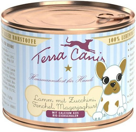 Produktbild von Terra Canis Welpenmenü 200g Dose Hundenassfutter 12 x 200 Gramm Lamm mit Zucchini, Fenchel & Magerjoghurt