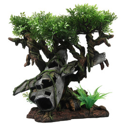 Produktbild von Terra Della Terrarium Dekoration Flugzeugwrack Baum