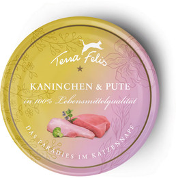 Produktbild von Terra Felis 12x80g Kaninchen und Pute