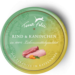 Produktbild von Terra Felis 12x80g Rind und Kaninchen