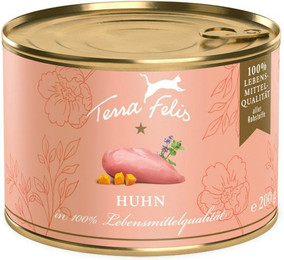 Produktbild von Terra Felis 200 Gramm Katzennassfutter 12 x 200 Gramm Huhn