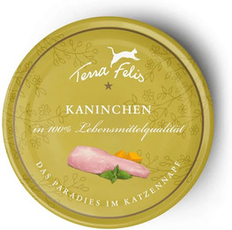 Produktbild von Terra Felis Kaninchen Nassfutter für Katzen - 12 x 80 g