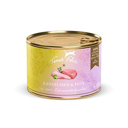 Produktbild von TERRA FELIS Kaninchen & Pute Multi-Protein Nassfutter - 12 x 200 g