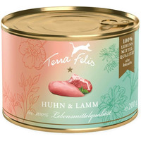 Produktbild von Terra Felis Katzennassfutter Huhn & Lamm - 24 x 200 g
