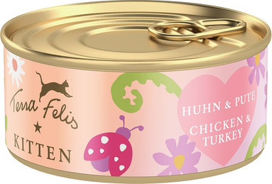 Produktbild von Terra Felis Kitten Huhn & Pute - 18 x 70 g