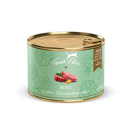 Produktbild von TERRA FELIS Rind Mono-Protein Nassfutter für Katzen - 200 g