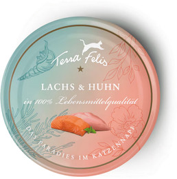 Produktbild von Terra Felis Sparpaket 24x80g Lachs und Huhn