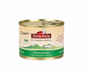 Produktbild von Terra-Pura Bio Nassfutter Hähnlein (Hund) - 400g