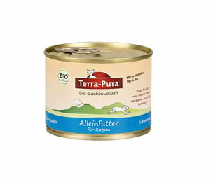 Produktbild von Terra-Pura Bio Nassfutter Lachsmahlzeit (Katze) - 400g