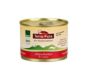 Produktbild von Terra-Pura Bio Nassfutter Rindermahlzeit (Katze)