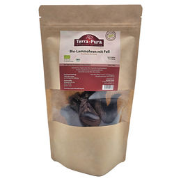 Produktbild von Terra-Pura Hundesnack Bio-Lammohren mit Fell getrocknet 100 g