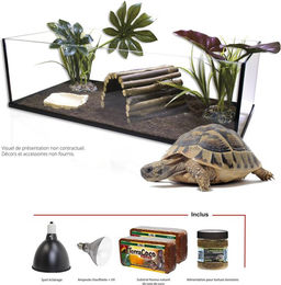 Produktbild von Terrarium-Set für Landschildkröten Aquavie 100 cm