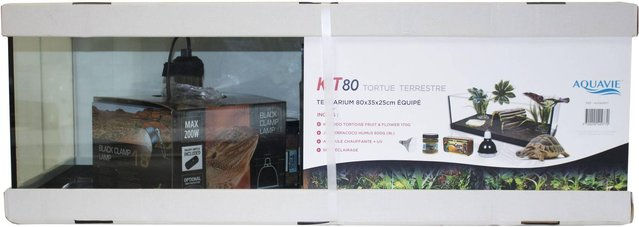 Produktbild von Terrarium-Set für Landschildkröten Aquavie 80 cm