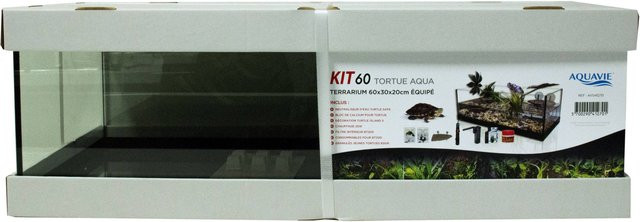 Produktbild von Terrarium-Set für Wasserschildkröten Aquavie 60 cm