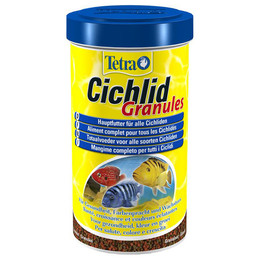 Produktbild von Tetra Cichlid Granules Hauptfutter Mix für mittelgroße Cichliden - 500 ml