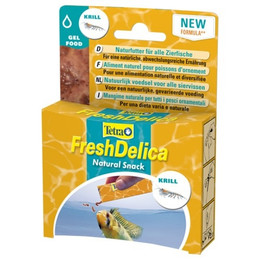 Produktbild von Tetra FreshDelica Krill natürlicher Snack für Zierfische - 16 x 3 g
