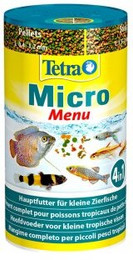 Produktbild von Tetra Micro Menu Fischfutter für kleine Zierfische - 6 x 100 ml