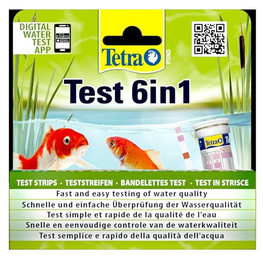 Produktbild von Tetra Pond Test 6in1 Wassertest für Teiche - 25 Stk.