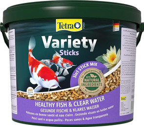 Produktbild von Tetra Pond Variety Sticks Fischfutter-Mix für Teichfische - 10 l