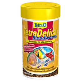 Produktbild von TetraDelica Bloodworms gefriergetrocknete rote Mückenlarven - 100 ml