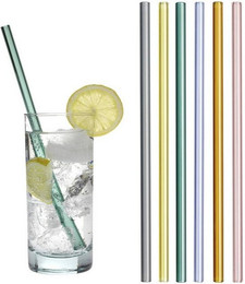 Produktbild von TFA Dostmann Geschirr Trinkhalme aus farbigem Glas