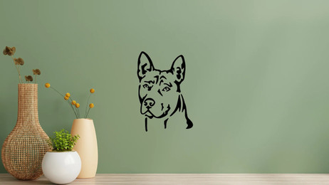 Produktbild von Thai Ridgeback Kopf Wandtattoo Wandbild Wandsticker Wandaufkleber Wanddekoration