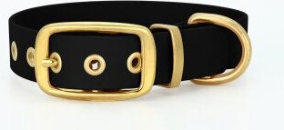 THE DOG IDEA Biothane Halsband Gold Schwarz XXL – Bild 1 von 3