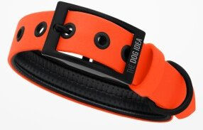 THE DOG IDEA Biothane Halsband Neon Orange XXL – Bild 1 von 3