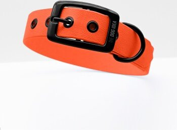Produktbild von THE DOG IDEA Biothane Halsband Orange Schwarz S