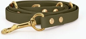 THE DOG IDEA Biothane Hundeleine Gold Khaki – Bild 1 von 3