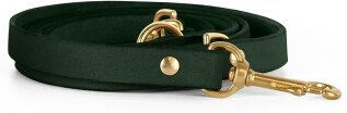 Produktbild von THE DOG IDEA Echtleder Hundeleine Dunkelgrün XS-S