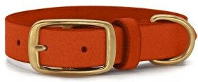 THE DOG IDEA Leder Halsband Orange – Bild 1 von 3