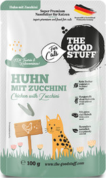 Produktbild von The Goodstuff Adult Beutel 100g Katzennassfutter 12 x 100 Gramm Huhn & Zucchini