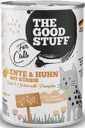 Produktbild von The Goodstuff Adult Dose 400g Katzennassfutter 12 x 400 Gramm Ente & Huhn mit Kürbis