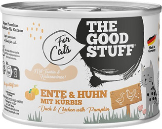Produktbild von THE GOODSTUFF Ente & Huhn mit Kürbis Katzenfutter - 6 x 200 g