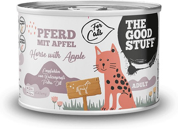 Produktbild von THE GOODSTUFF Nassfutter für Katzen Pferd mit Apfel - 6 x 200 g
