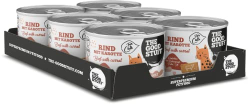 Produktbild von The Goodstuff Rind & Karotte Adult Katzen Nassfutter - 6 x 200 g