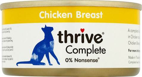 Produktbild von Thrive Complete Hühnerbrust Nassfutter für Katzen - 6 x 75 g