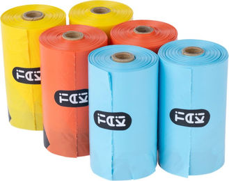 Produktbild von TIAKI Bunte Hundekotbeutel - 6 Rollen á 20 Beutel